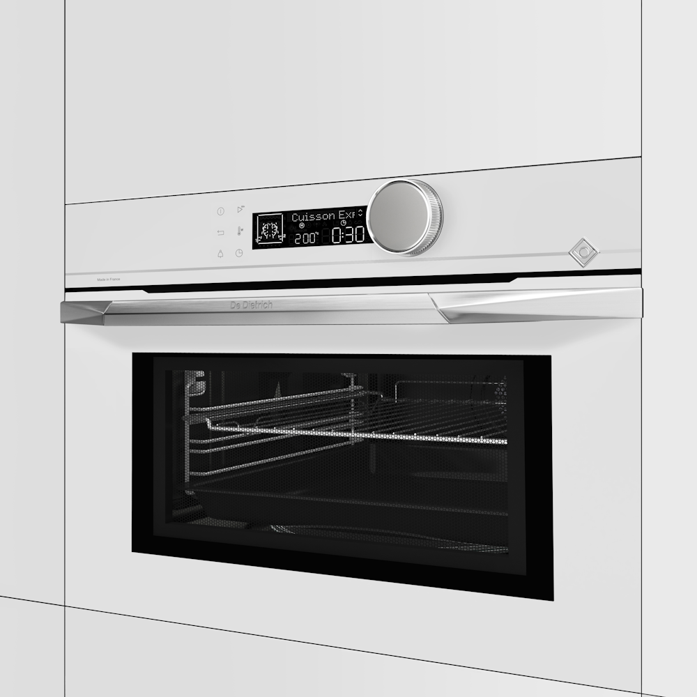 картинка Микроволновая печь De Dietrich DKC4536W Eternal White  картинка Микроволновая печь De Dietrich DKC4536W Eternal White