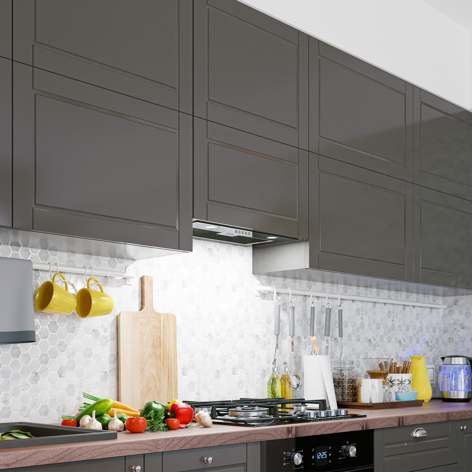 картинка Кухонная вытяжка Lex GHOST G 600 BLAC 