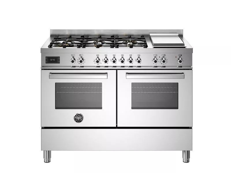 картинка Комбинированная кухонная плита Bertazzoni PRO126G2EXT нержавеющая сталь  картинка Комбинированная кухонная плита Bertazzoni PRO126G2EXT нержавеющая сталь