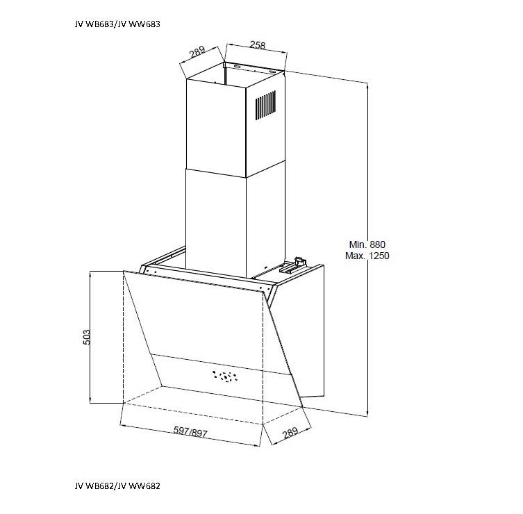 картинка Кухонная вытяжка Jacky's JV BI984 
