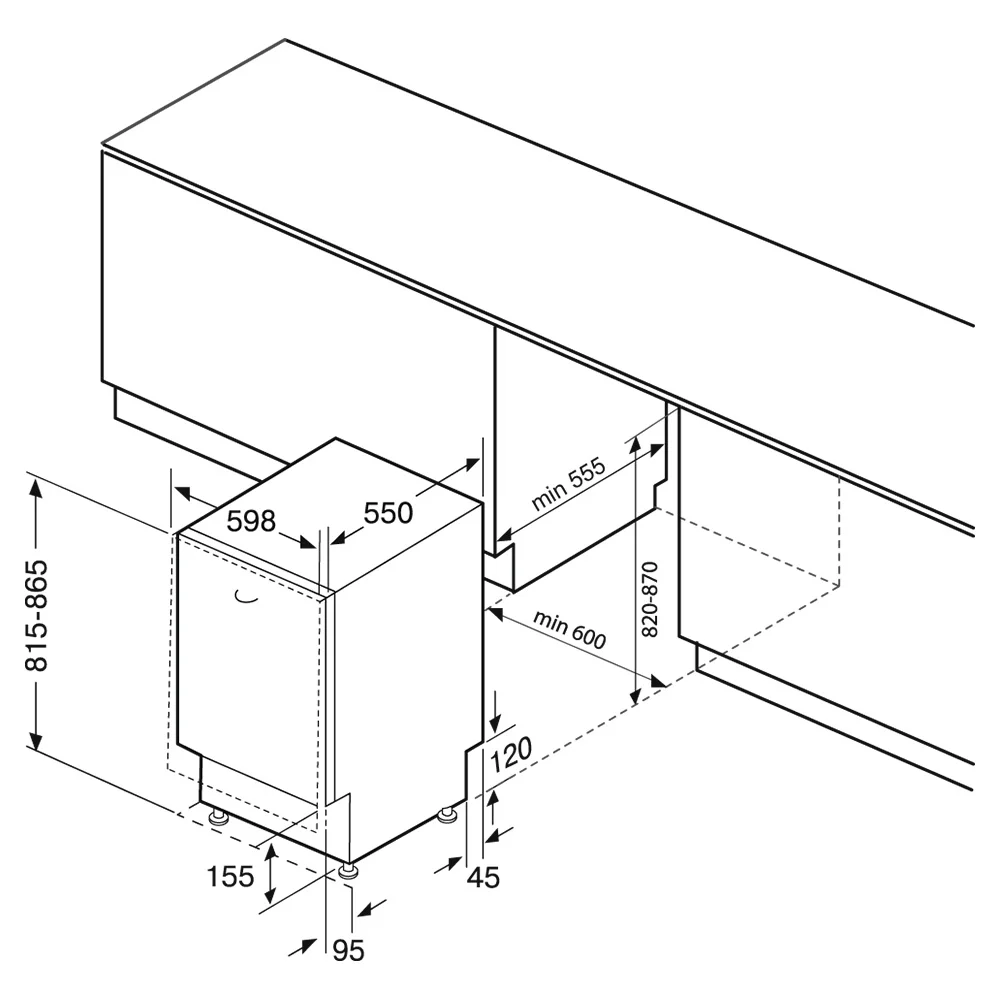 картинка Посудомоечная машина Krona WESPA 60 BI V2 