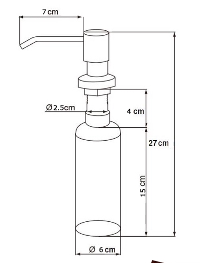 картинка Дозатор для мыла Emar ЕД-300 SATINE 