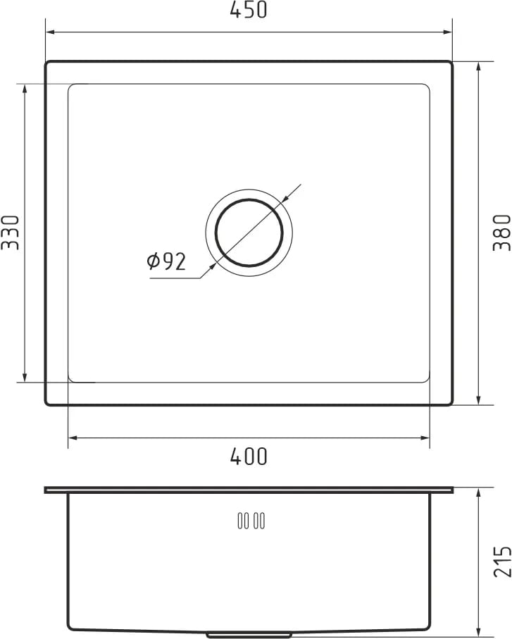 картинка Мойка для кухни Granfest 4538 PVD графит 