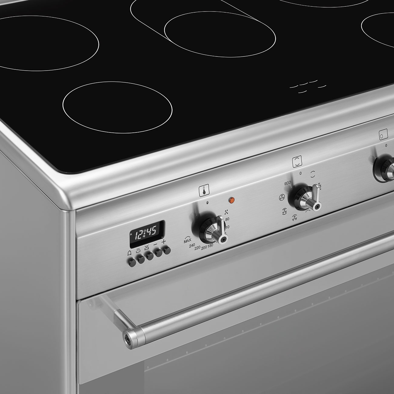 картинка Электрическая кухонная плита Smeg SUK91CMX9  картинка Электрическая кухонная плита Smeg SUK91CMX9