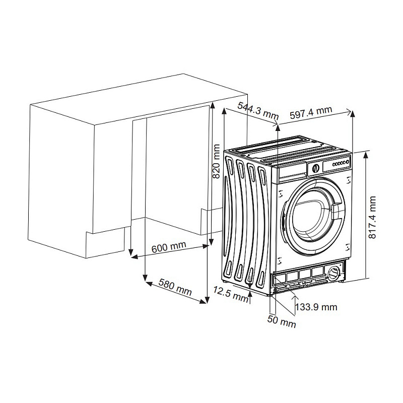 картинка Стиральная машина Korting KWMI 14V87 белый  картинка Стиральная машина Korting KWMI 14V87 белый