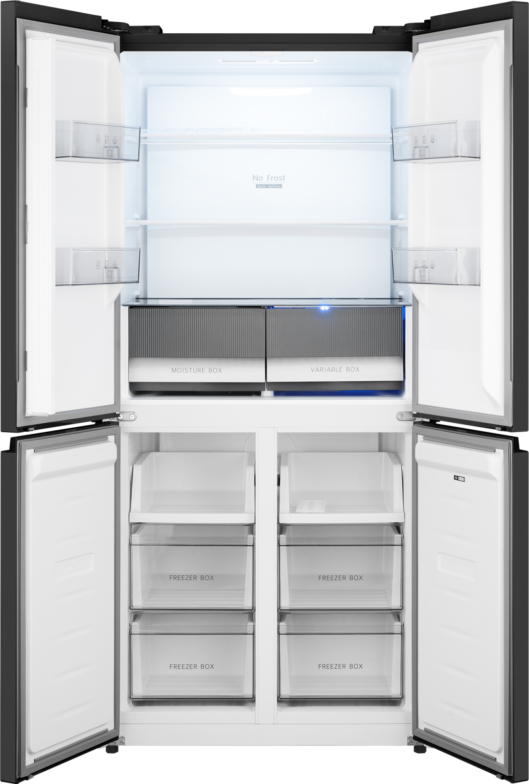 картинка Полувстраиваемый холодильник Weissgauff WCD 450 B NoFrost Inverter 