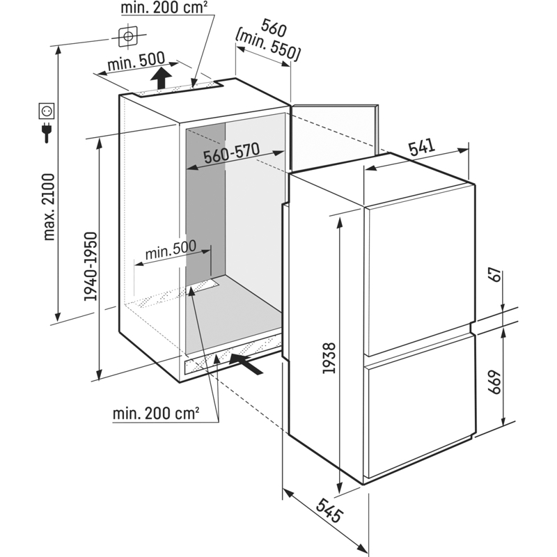 картинка Встраиваемый холодильник Liebherr ICBNSd 5623-20 001 