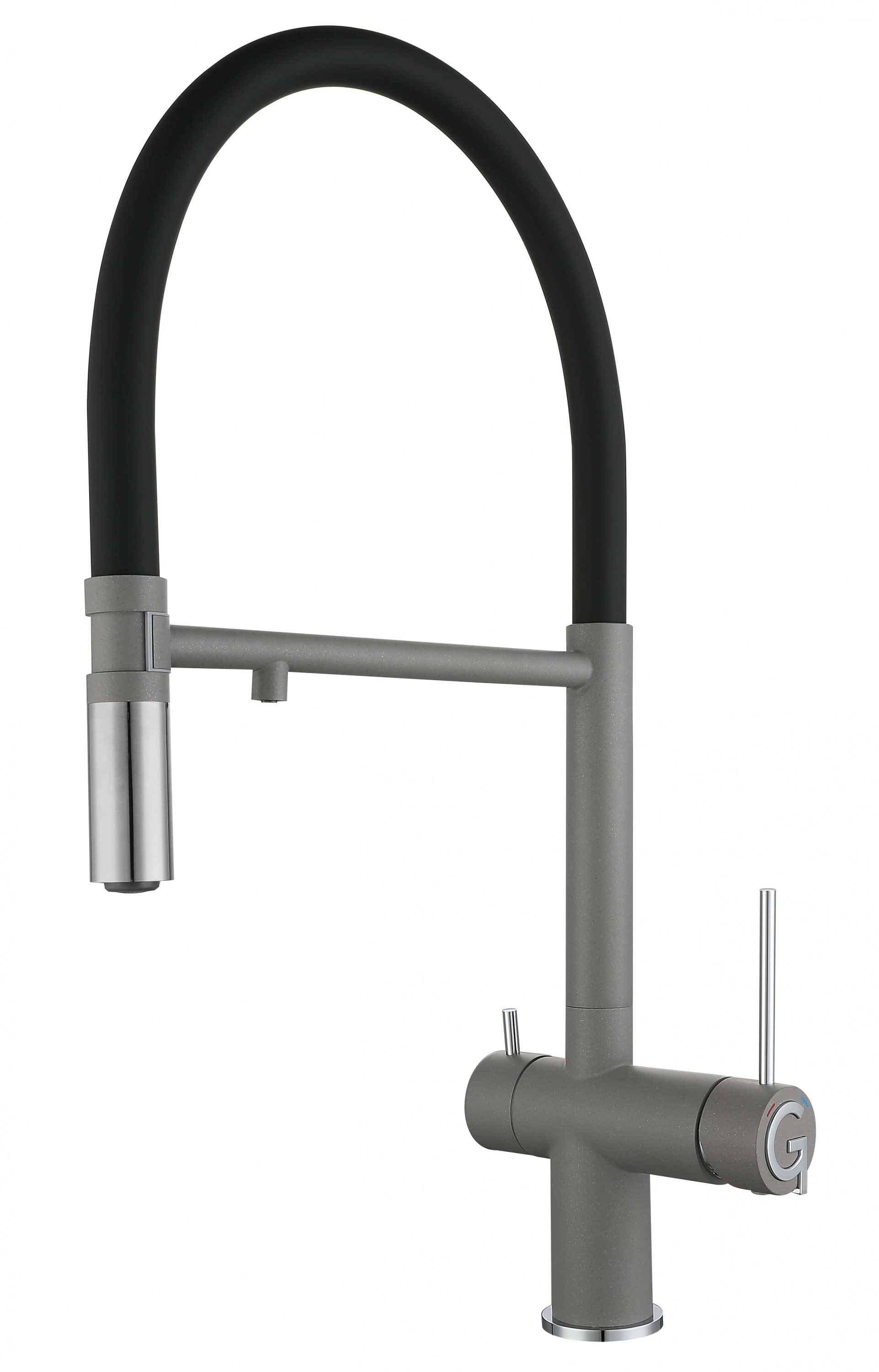 картинка Смеситель Rivelato Adria 1523517 grigio/cromo 