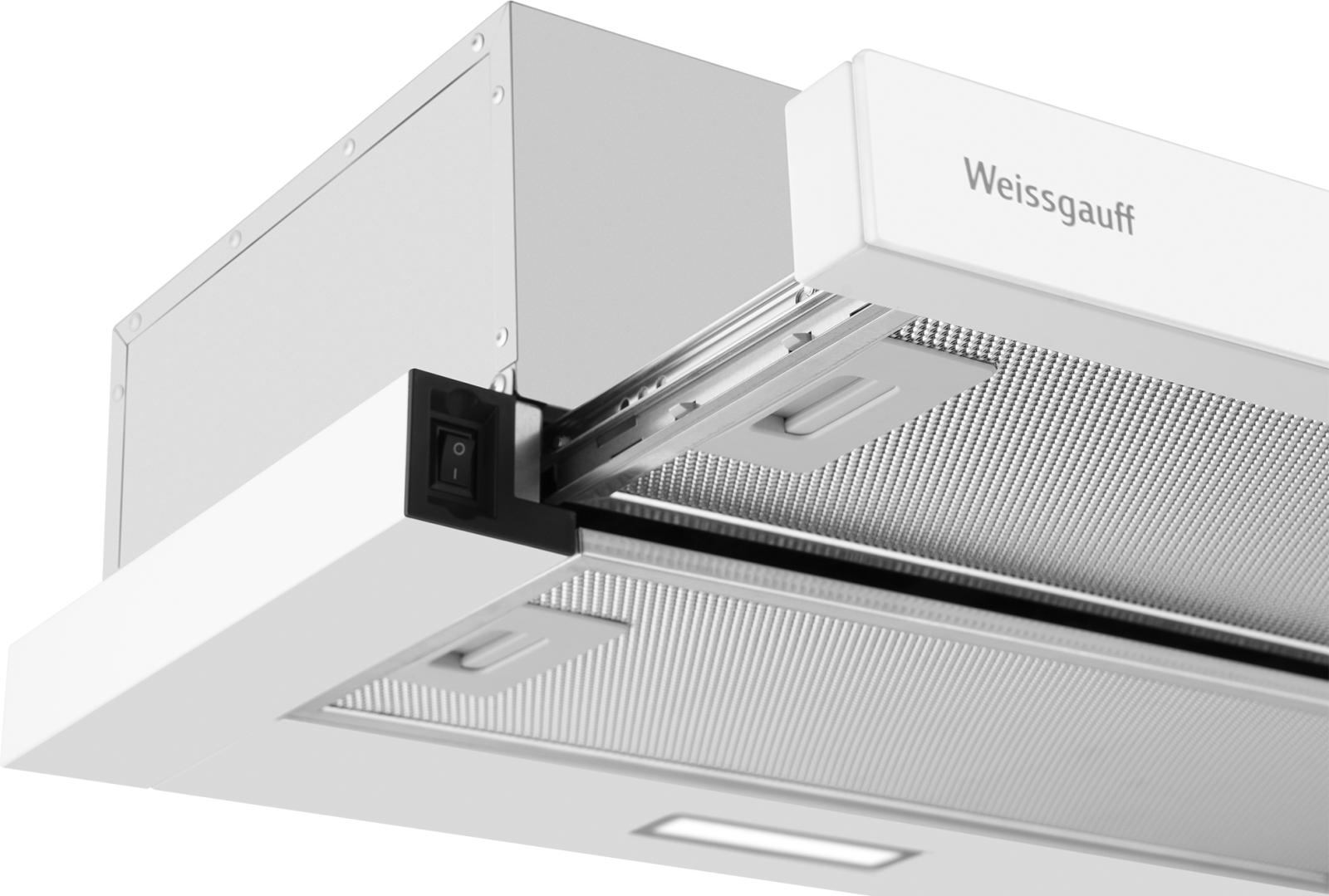 картинка Кухонная вытяжка Weissgauff TEL 600 2M White Glass 