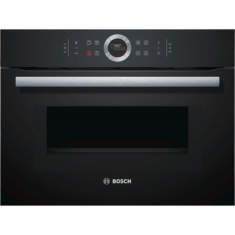 картинка Электрический духовой шкаф с функцией СВЧ Bosch CMG633BB1 черный 