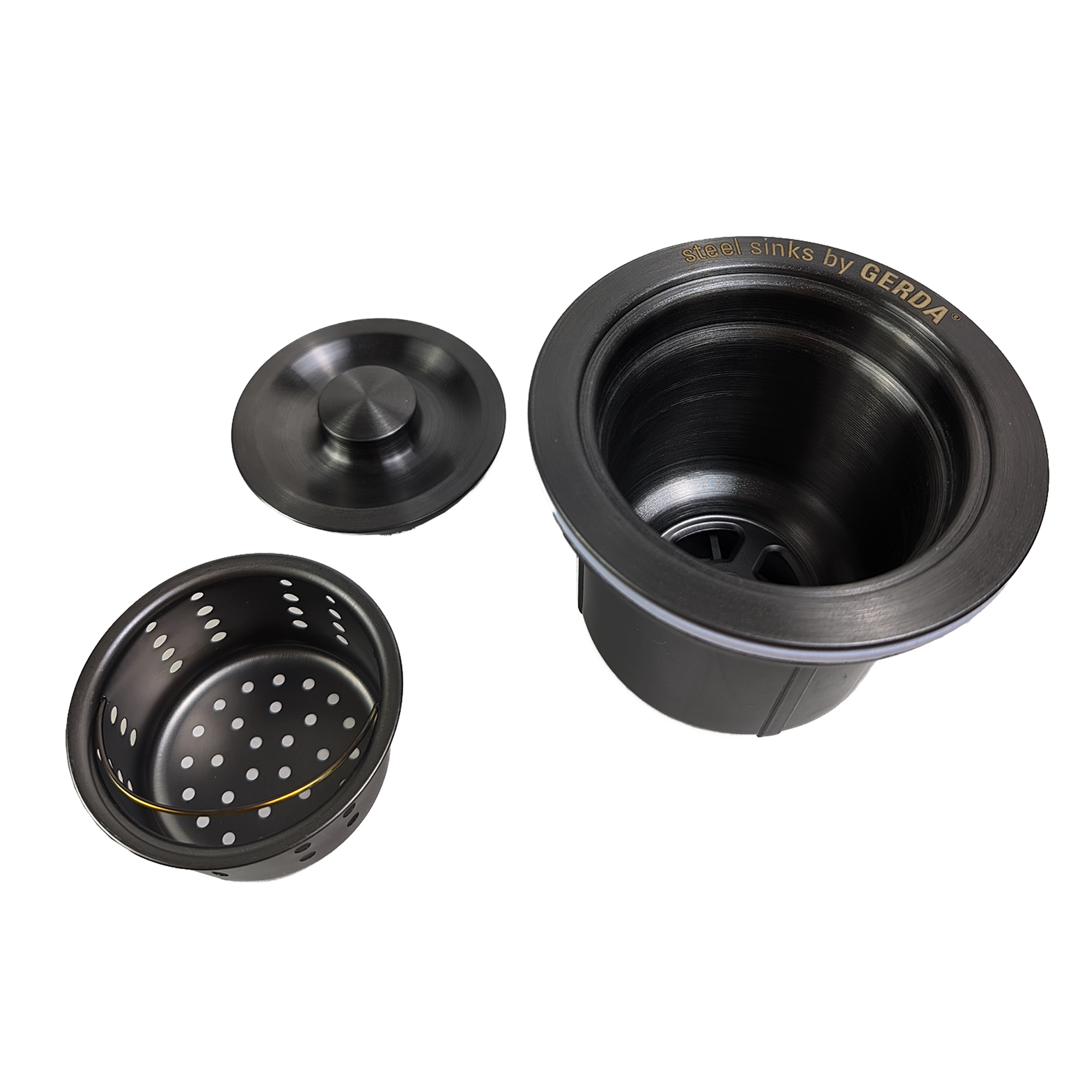 картинка Комплект мойка и смеситель Gerda 6045 G+SM.Black 