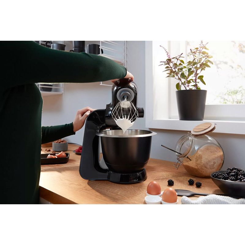 картинка Кухонный комбайн Bosch MUM59N26CB черный  картинка Кухонный комбайн Bosch MUM59N26CB черный