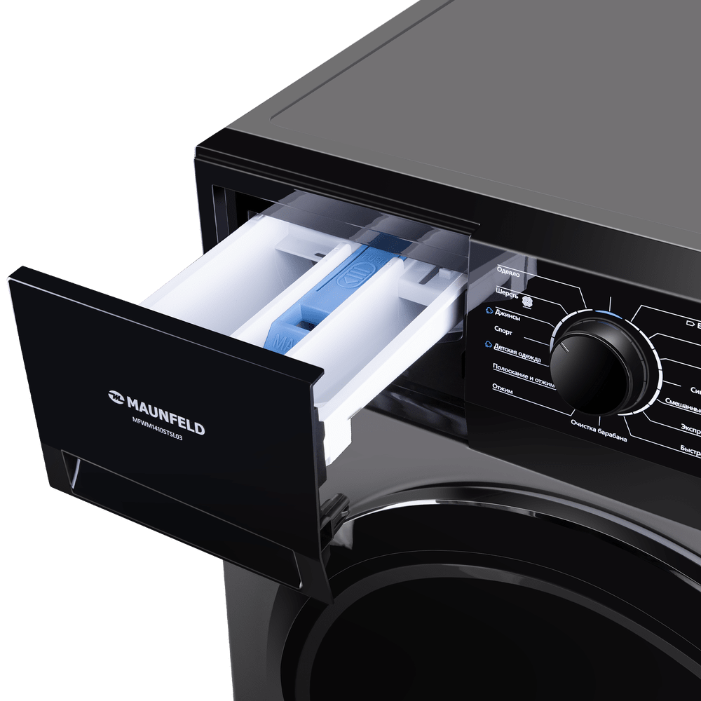 картинка Стиральная машина с паром Maunfeld MFWM1410STSL03  картинка Стиральная машина с паром Maunfeld MFWM1410STSL03