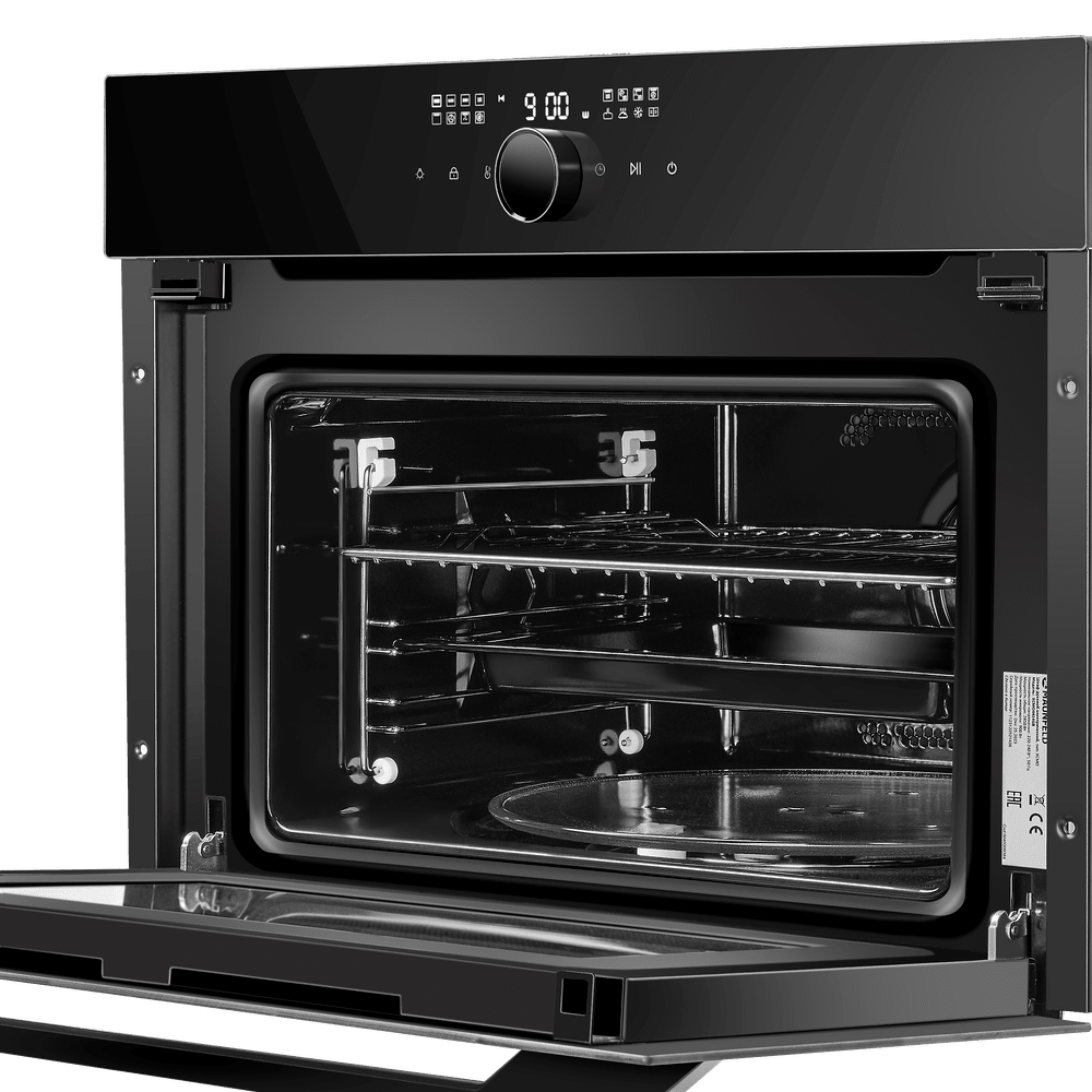 картинка Электрический духовой шкаф с функцией СВЧ Maunfeld XCMO4418GB Glossy 
