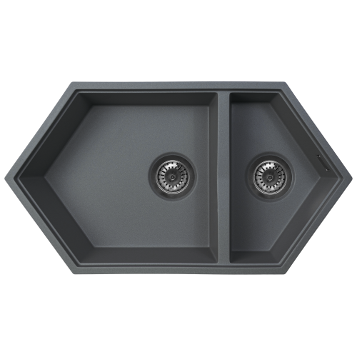 картинка |Discount| Мойка для кухни Kit Kraken CREEK графит 
