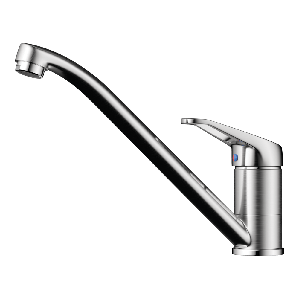 картинка Смеситель Omoikiri KADO-BN нержавеющая сталь 