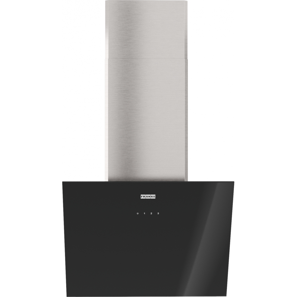 картинка Кухонная вытяжка наклонная Franke LENS BK/SS 50 черная 