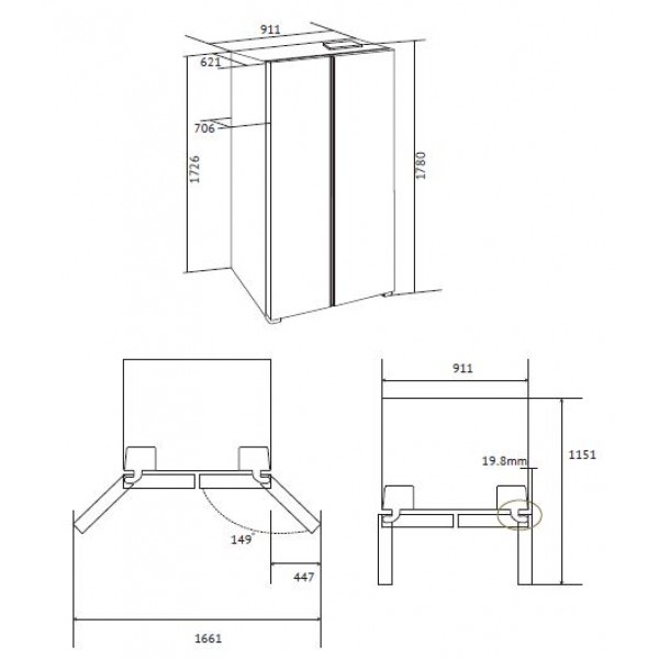 картинка Холодильник Kuppersberg RFSN 1891 X  картинка Холодильник Kuppersberg RFSN 1891 X