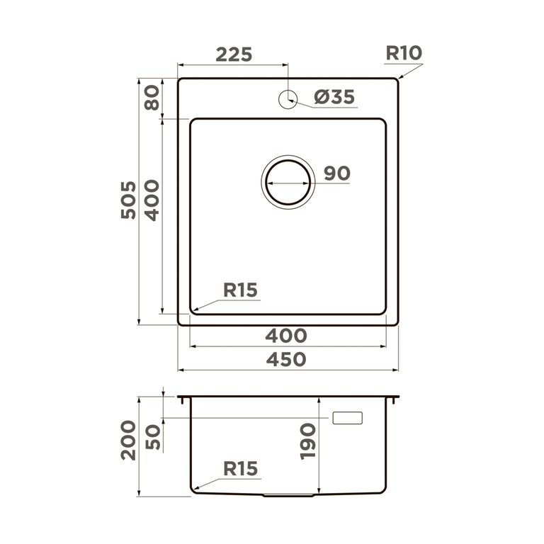 картинка Мойка Omoikiri AMADARE-45-IN  картинка Мойка Omoikiri AMADARE-45-IN
