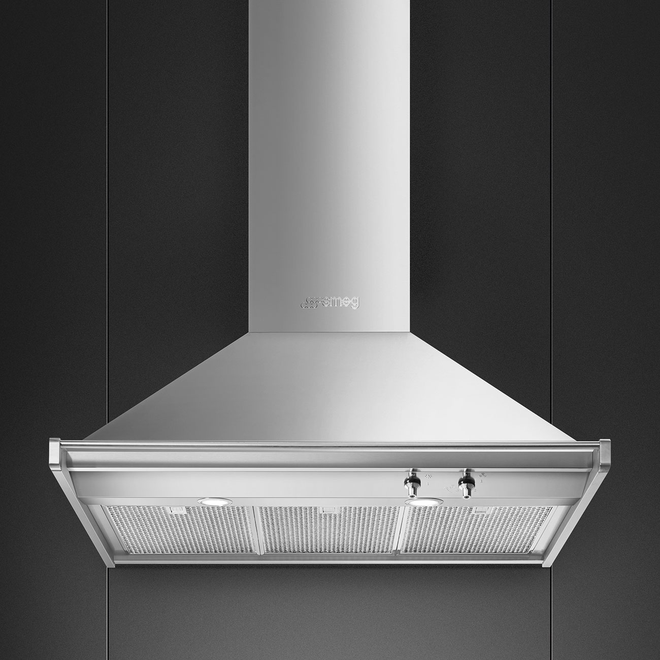 картинка Кухонная вытяжка Smeg KD90HXE  картинка Кухонная вытяжка Smeg KD90HXE