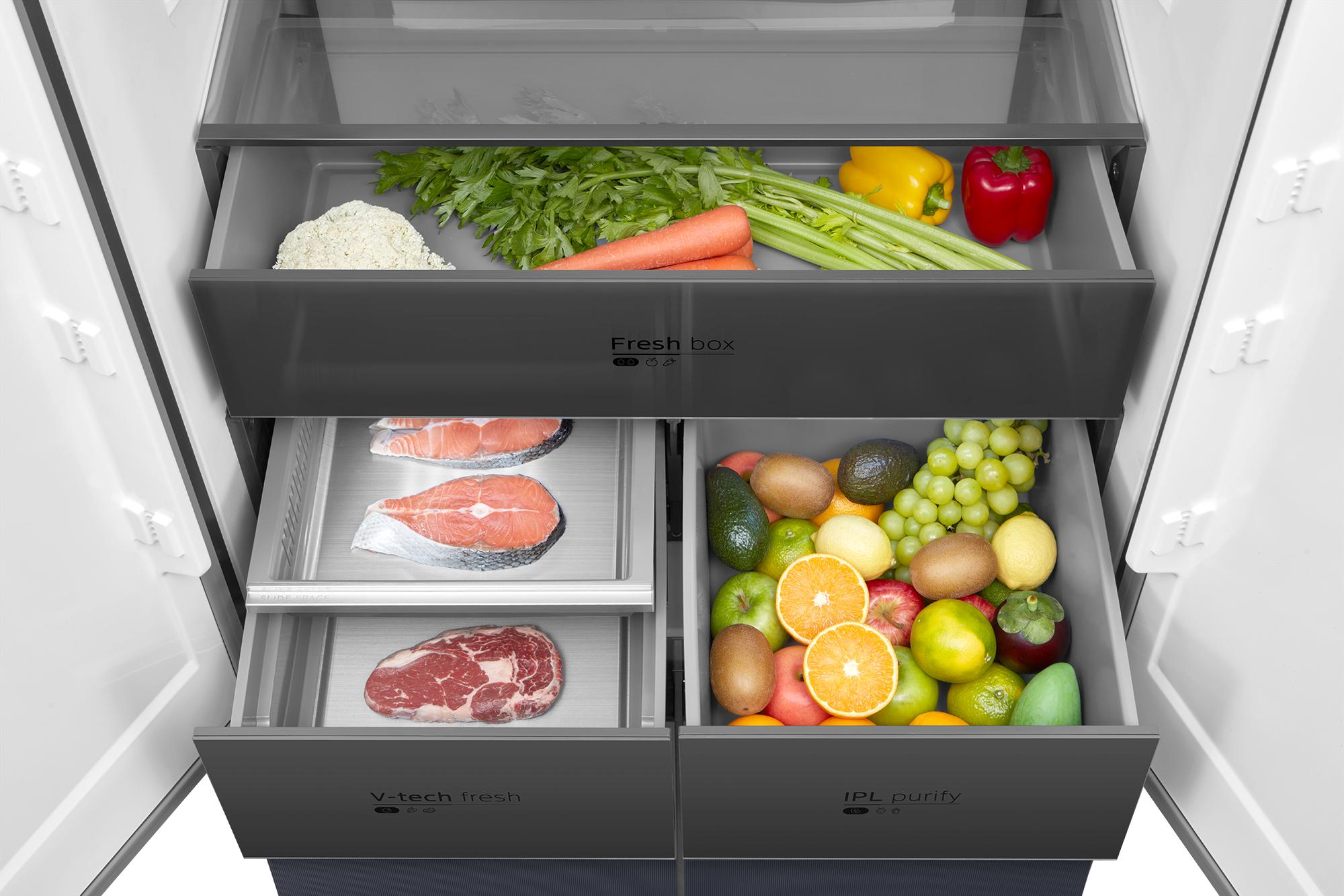 картинка Полувстраиваемый холодильник Midea MDRM706BIE70 