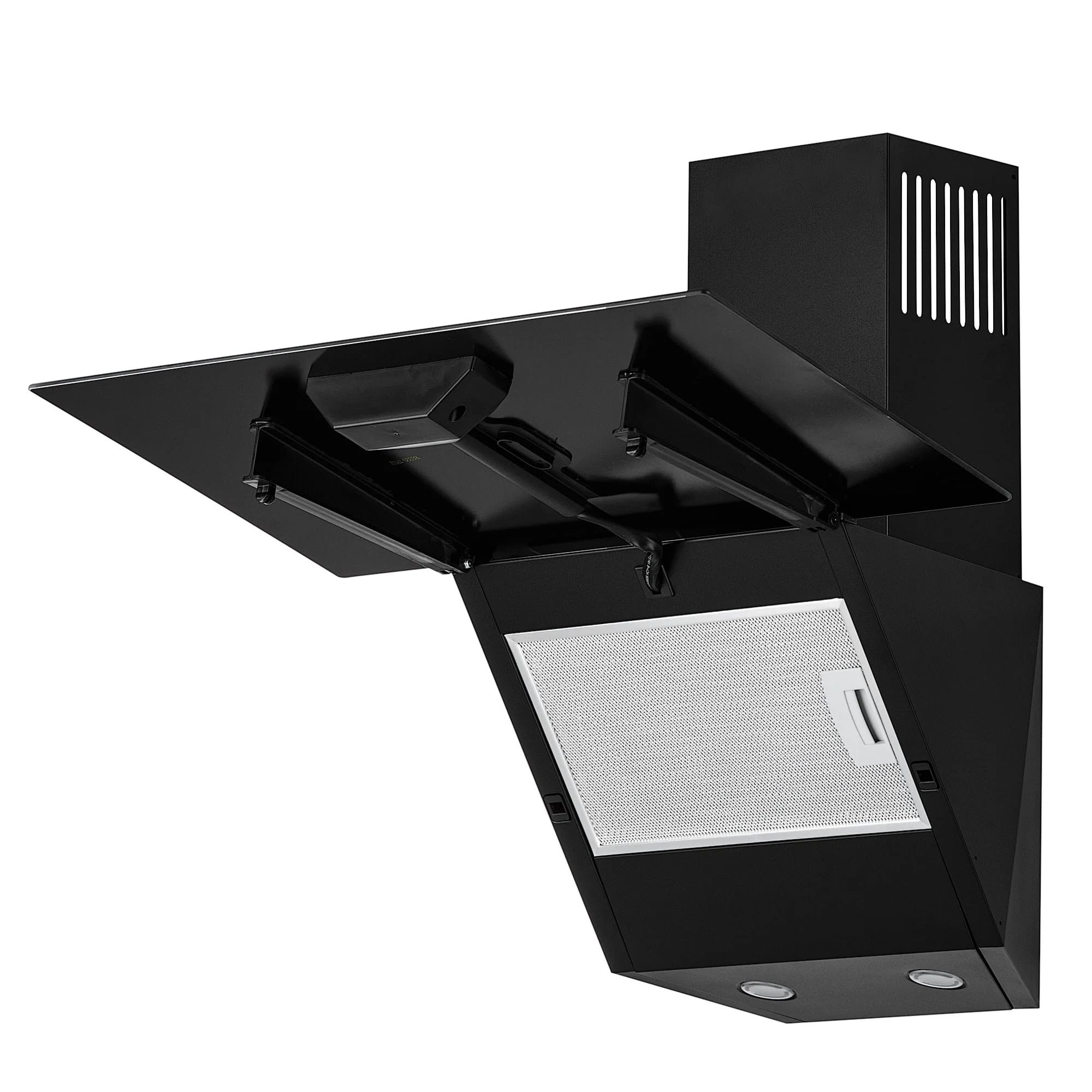 картинка Кухонная вытяжка Krona HELGA 600 black PB  картинка Кухонная вытяжка Krona HELGA 600 black PB