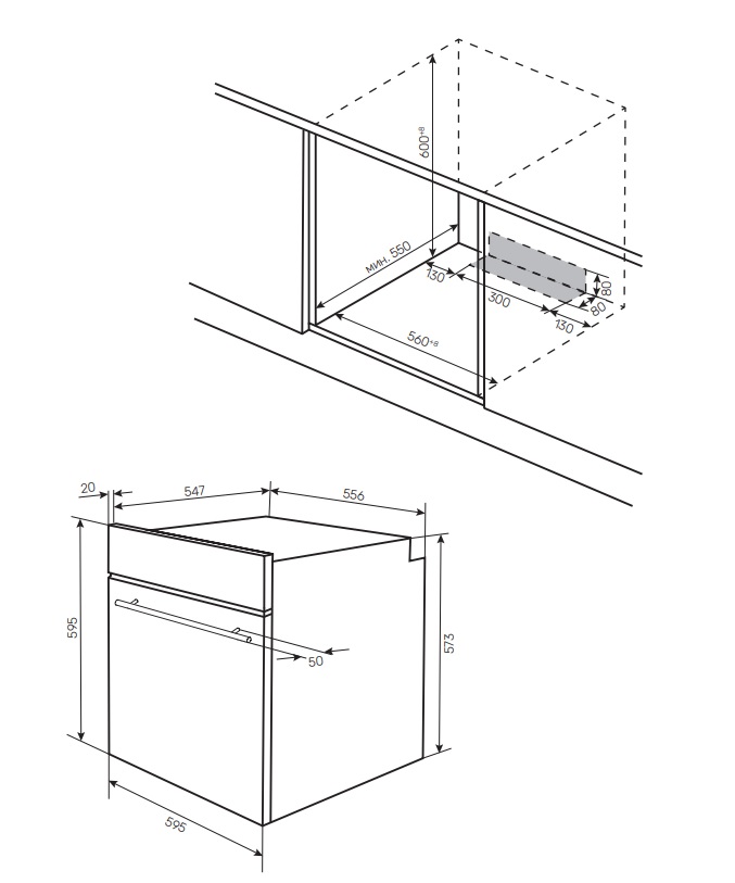 картинка Электрический духовой шкаф Kuppersberg HO 608 BB Glass 