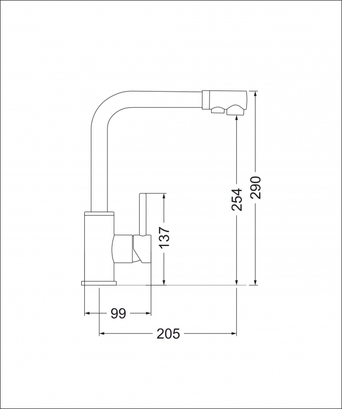 картинка Смеситель EMAR ЕСВ 7015 Black 