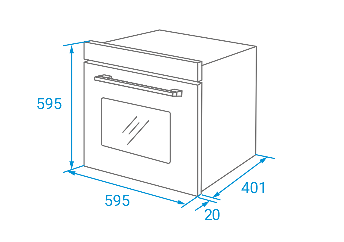 картинка Электрический духовой шкаф Weissgauff EOM 108 PDB 