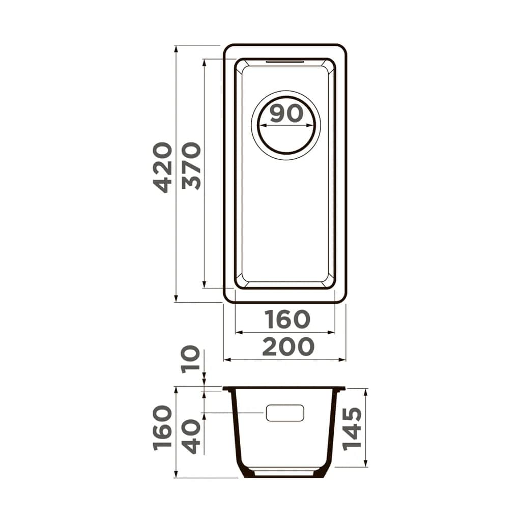 картинка Мойка для кухни Omoikiri KATA-20-U 