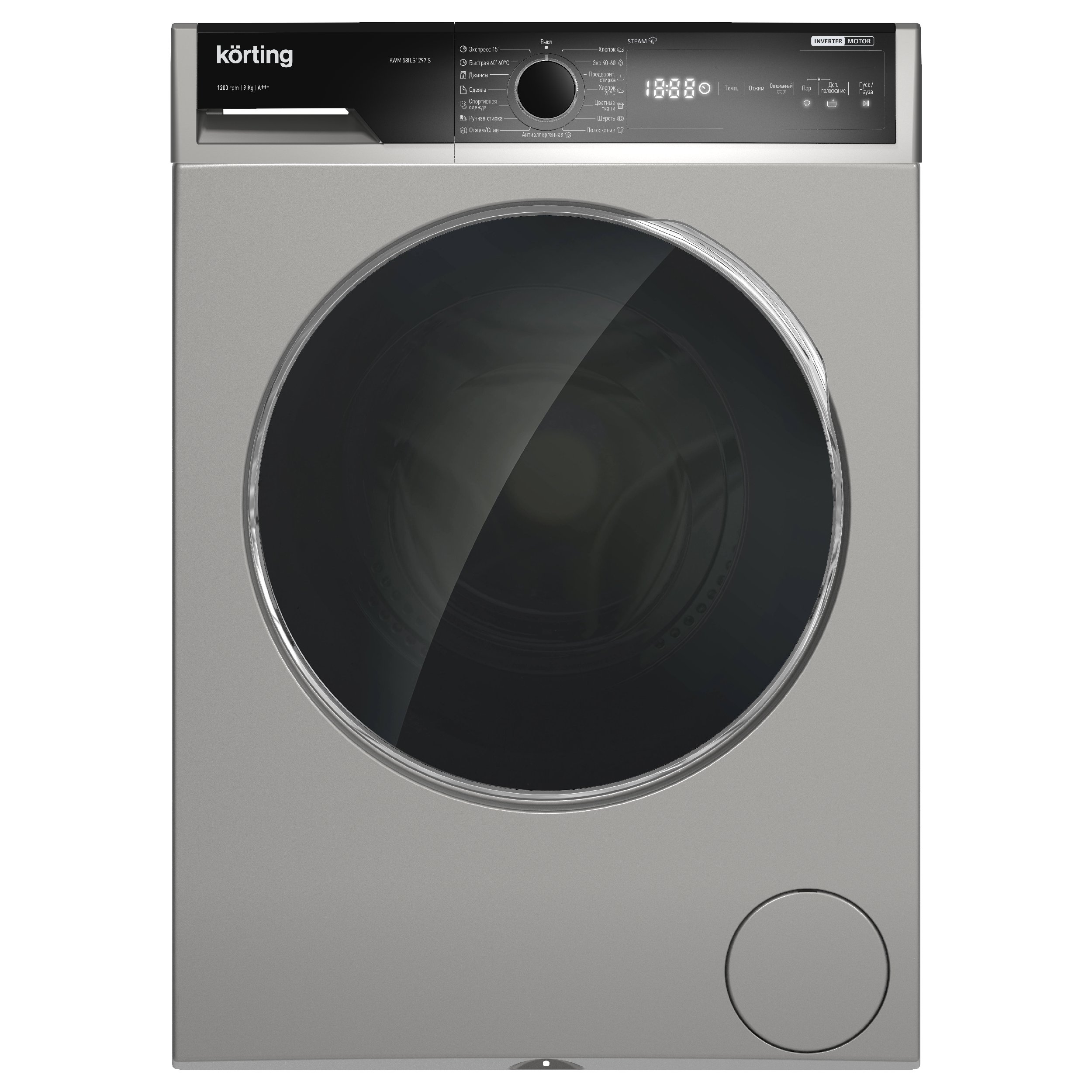 картинка Стиральная машина с паром Korting KWM 58ILS1297 S 