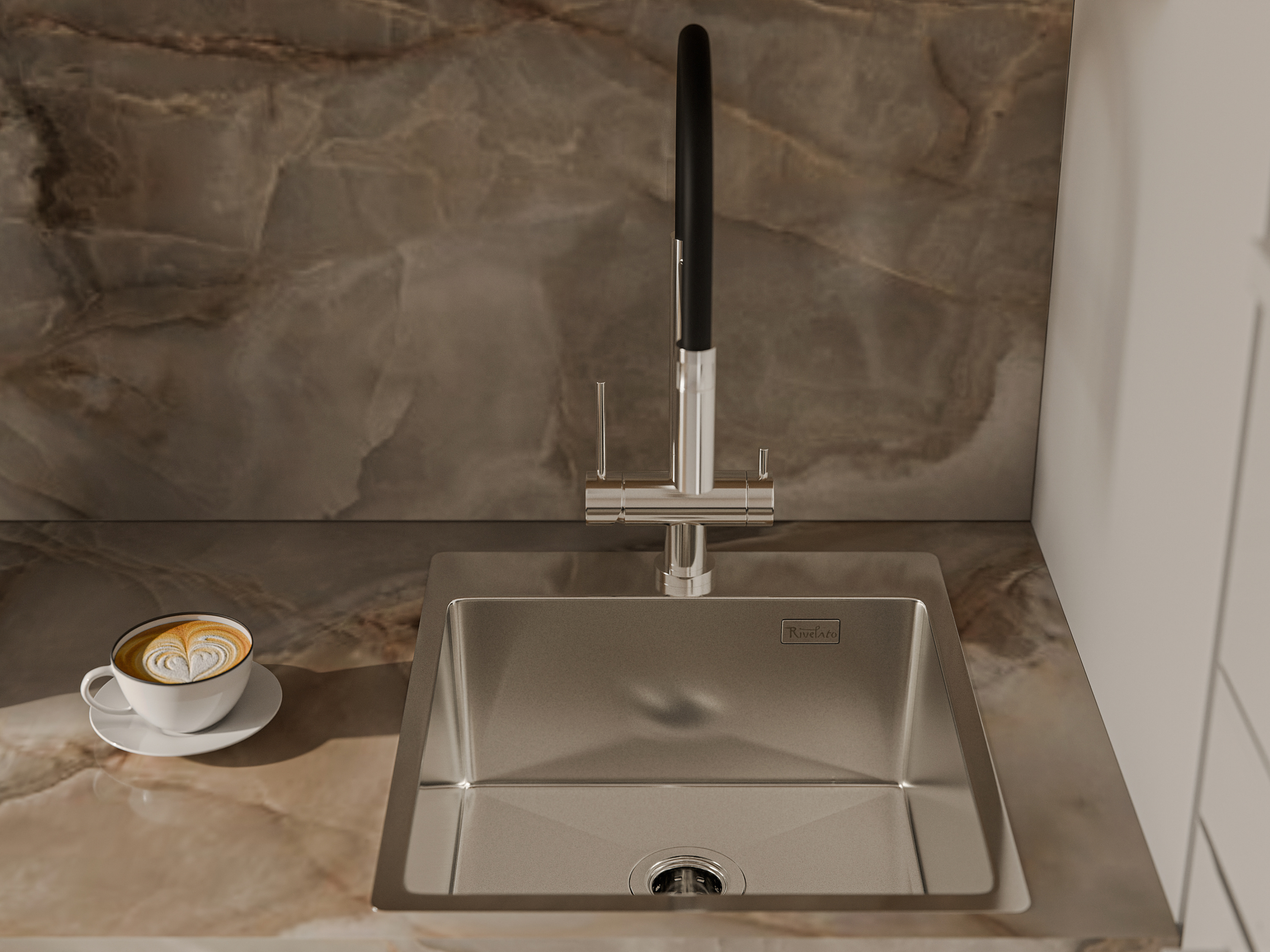 картинка Мойка для кухни Rivelato Rinox 4450 