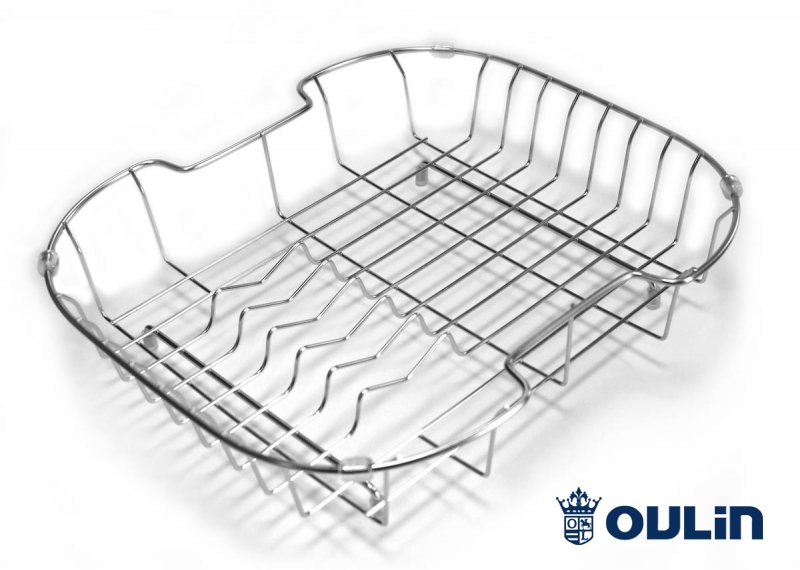 картинка Oulin корзина для посуды(фруктов) Ol-166L хром 