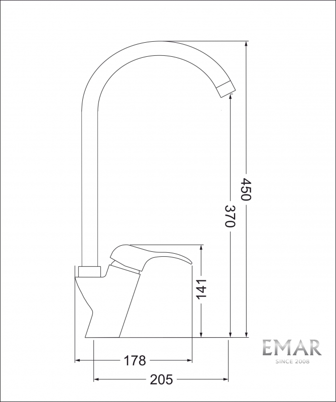 картинка Смеситель Emar EC-3002 