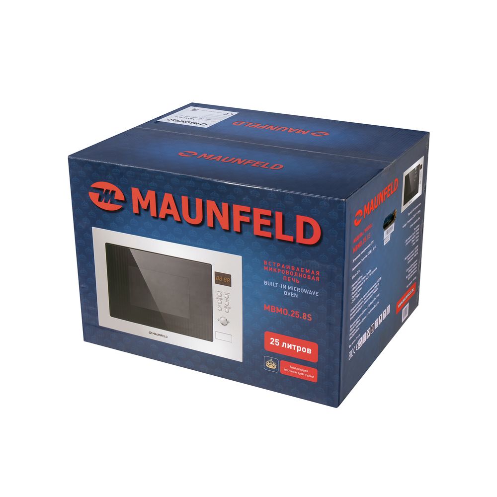 картинка Микроволновая печь Maunfeld MBMO.25.8S  картинка Микроволновая печь Maunfeld MBMO.25.8S