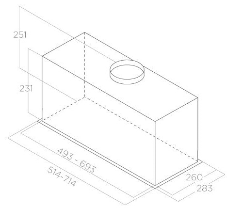 картинка Кухонная вытяжка Elica FOLD GR/A/72 