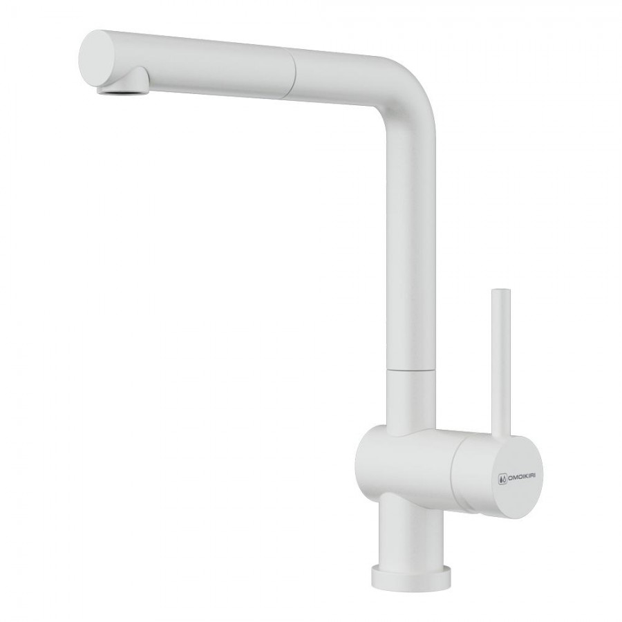 картинка Смеситель Omoikiri AKASHI-S-WH белый 