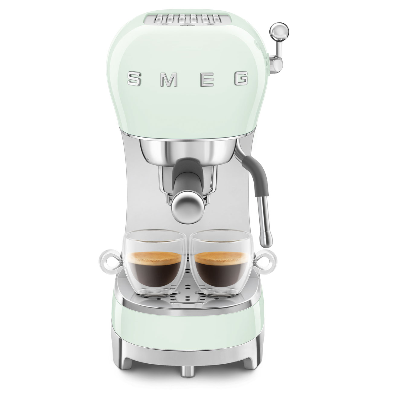 картинка Кофеварка Smeg ECF02PGEU  картинка Кофеварка Smeg ECF02PGEU