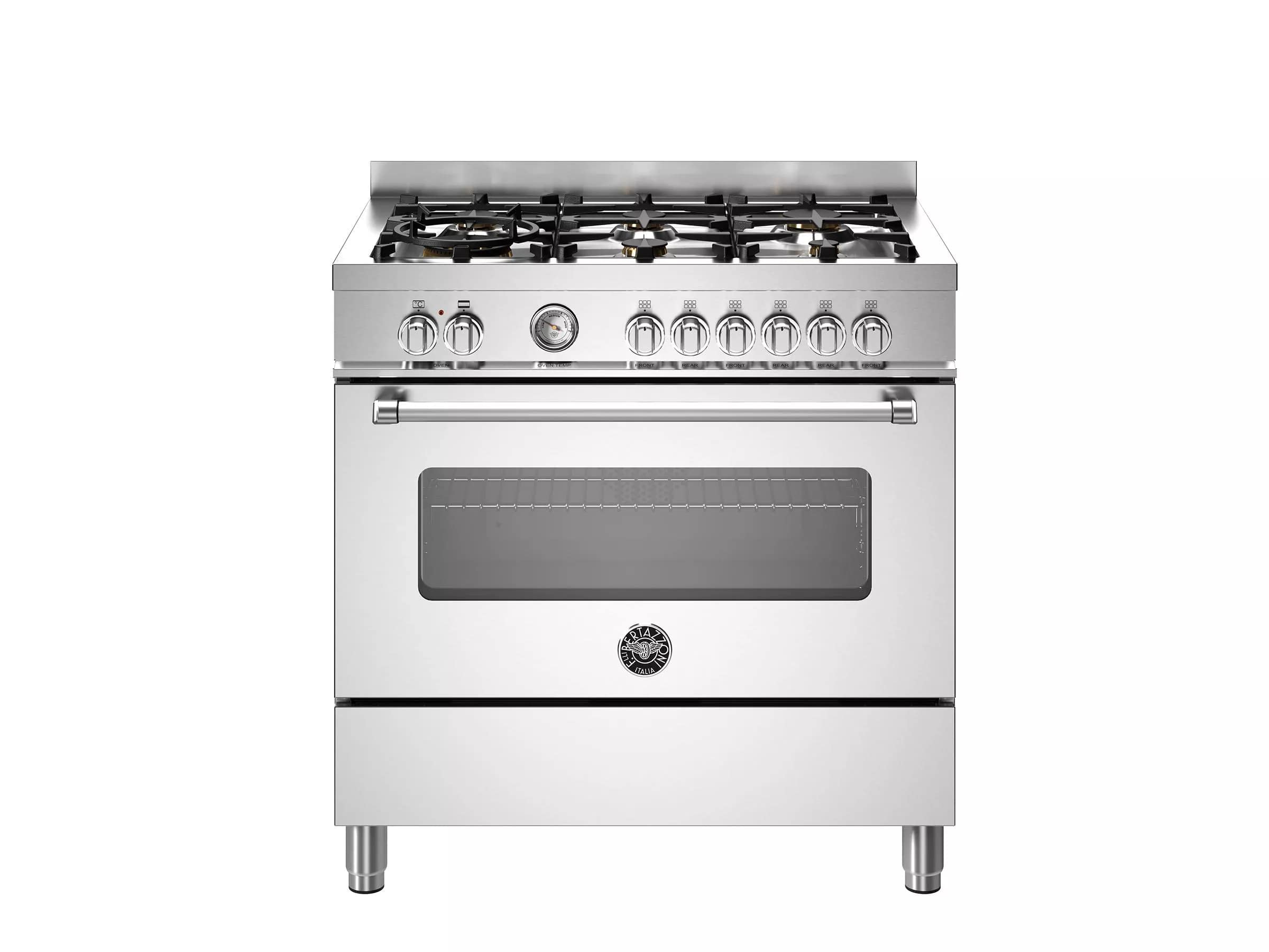 картинка Комбинированная кухонная плита Bertazzoni MAS96L1EXT нержавеющая сталь  картинка Комбинированная кухонная плита Bertazzoni MAS96L1EXT нержавеющая сталь
