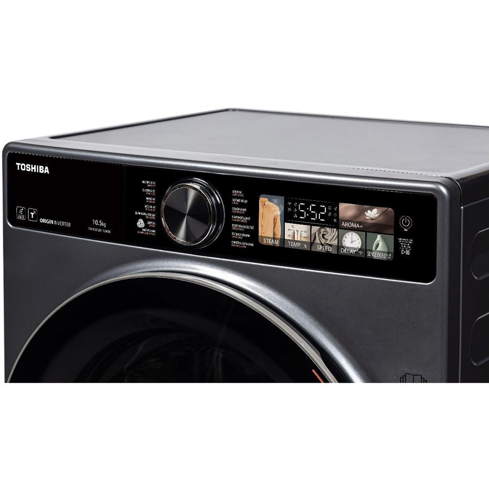 картинка Стиральная машина с паром Toshiba TW-T25BZU115MWRU(MG) серый 