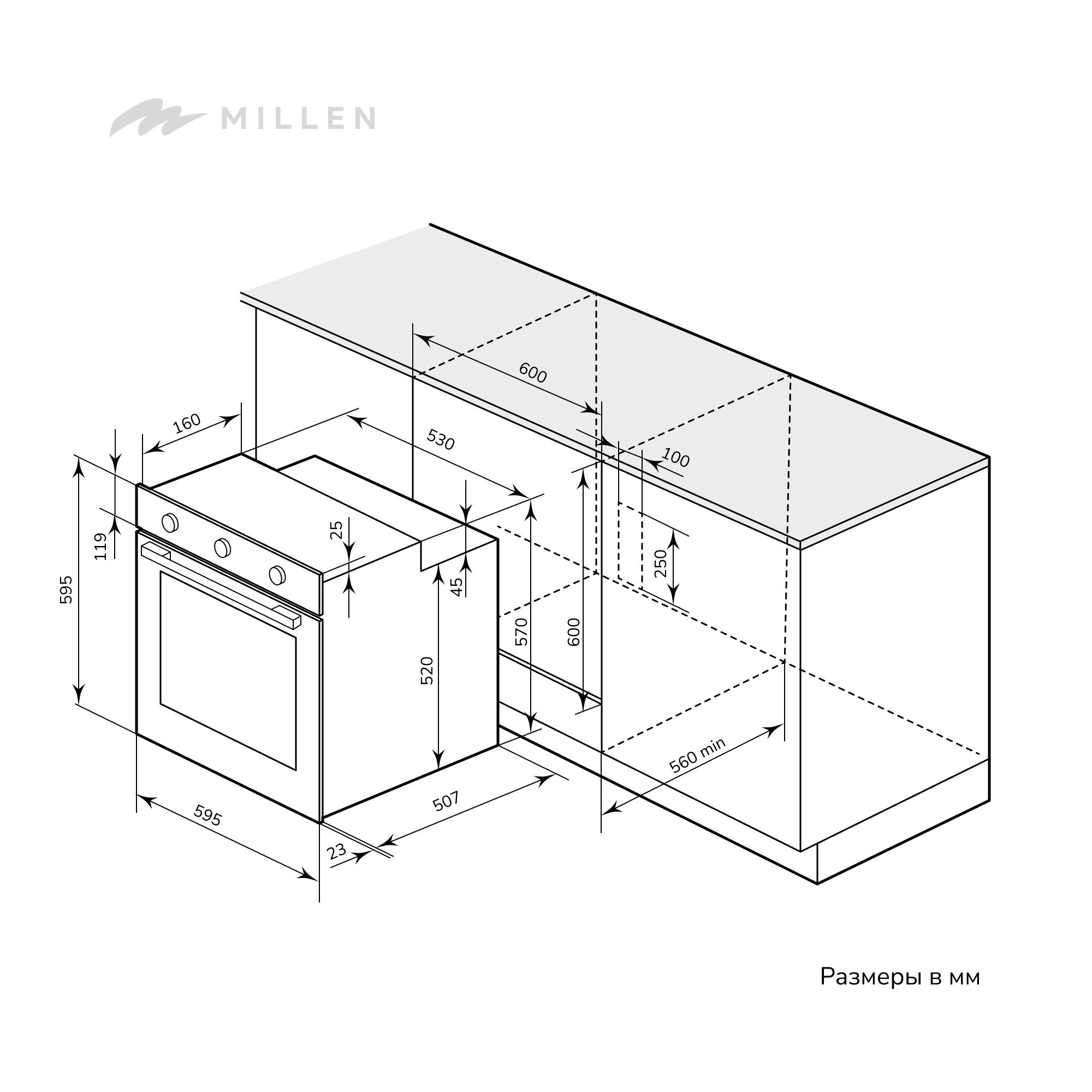 картинка Духовой шкаф Millen MEO 601 IX  картинка Духовой шкаф Millen MEO 601 IX
