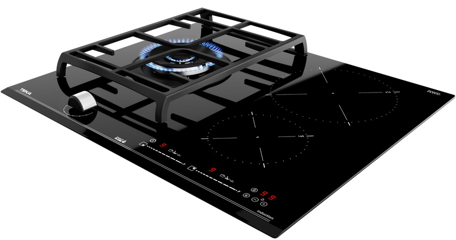 картинка Варочная панель Teka HYBRID JZC 63312 ABN BLACK  картинка Варочная панель Teka HYBRID JZC 63312 ABN BLACK