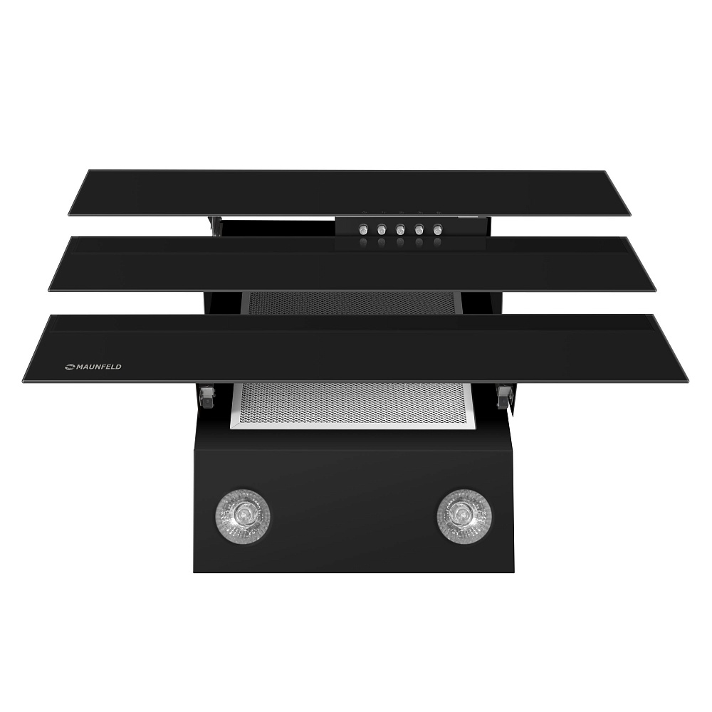 картинка Кухонная вытяжка Maunfeld CASCADA 60 BLACK  картинка Кухонная вытяжка Maunfeld CASCADA 60 BLACK