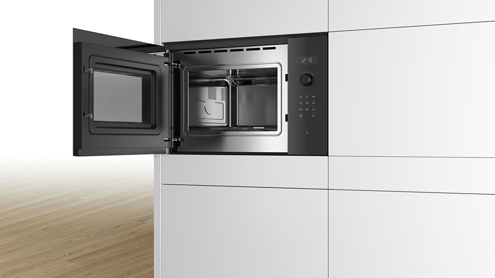 картинка Микроволновая печь встраиваемая Bosch BFL554MB0  картинка Микроволновая печь встраиваемая Bosch BFL554MB0