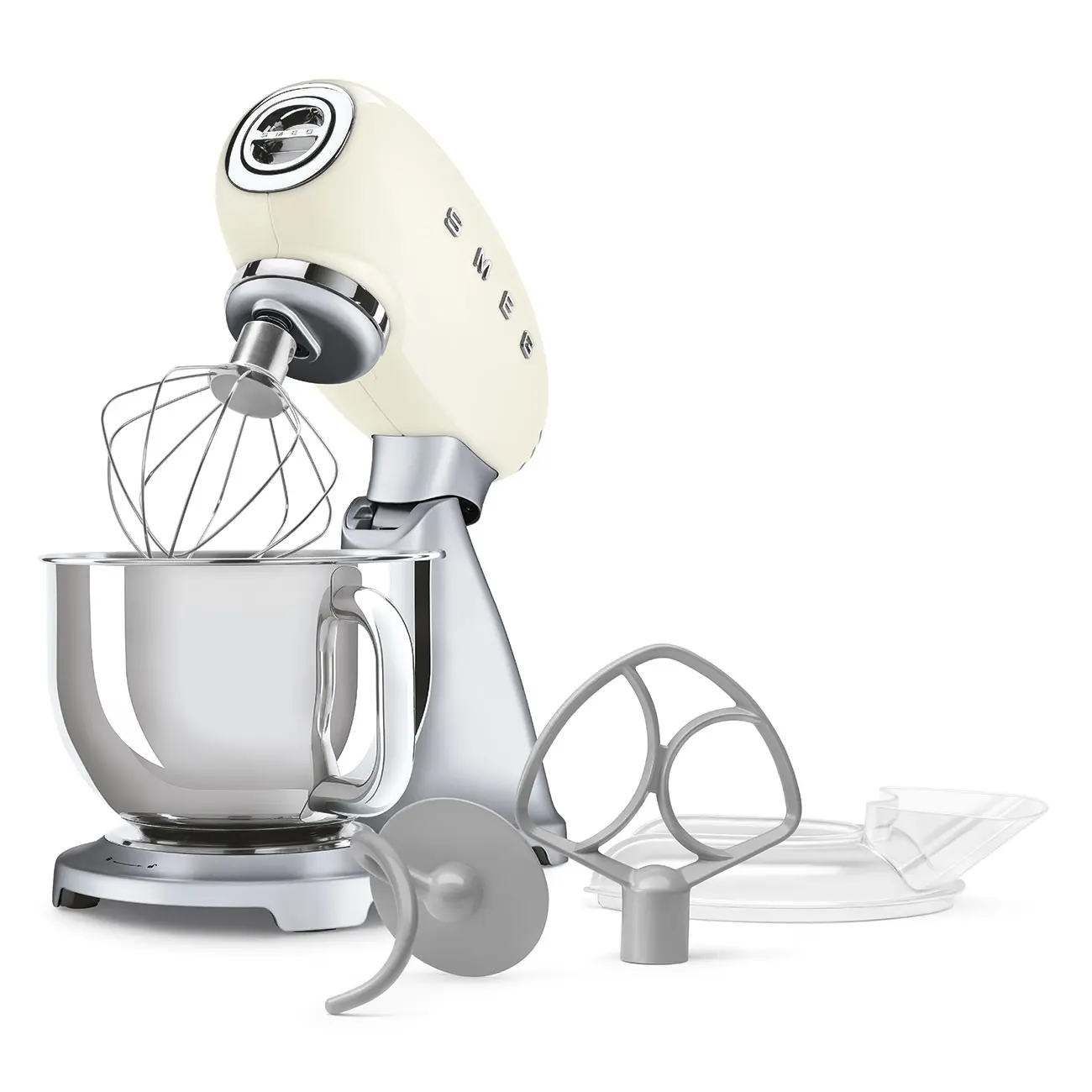 картинка Миксер планетарный Smeg SMF04CREU кремовый 