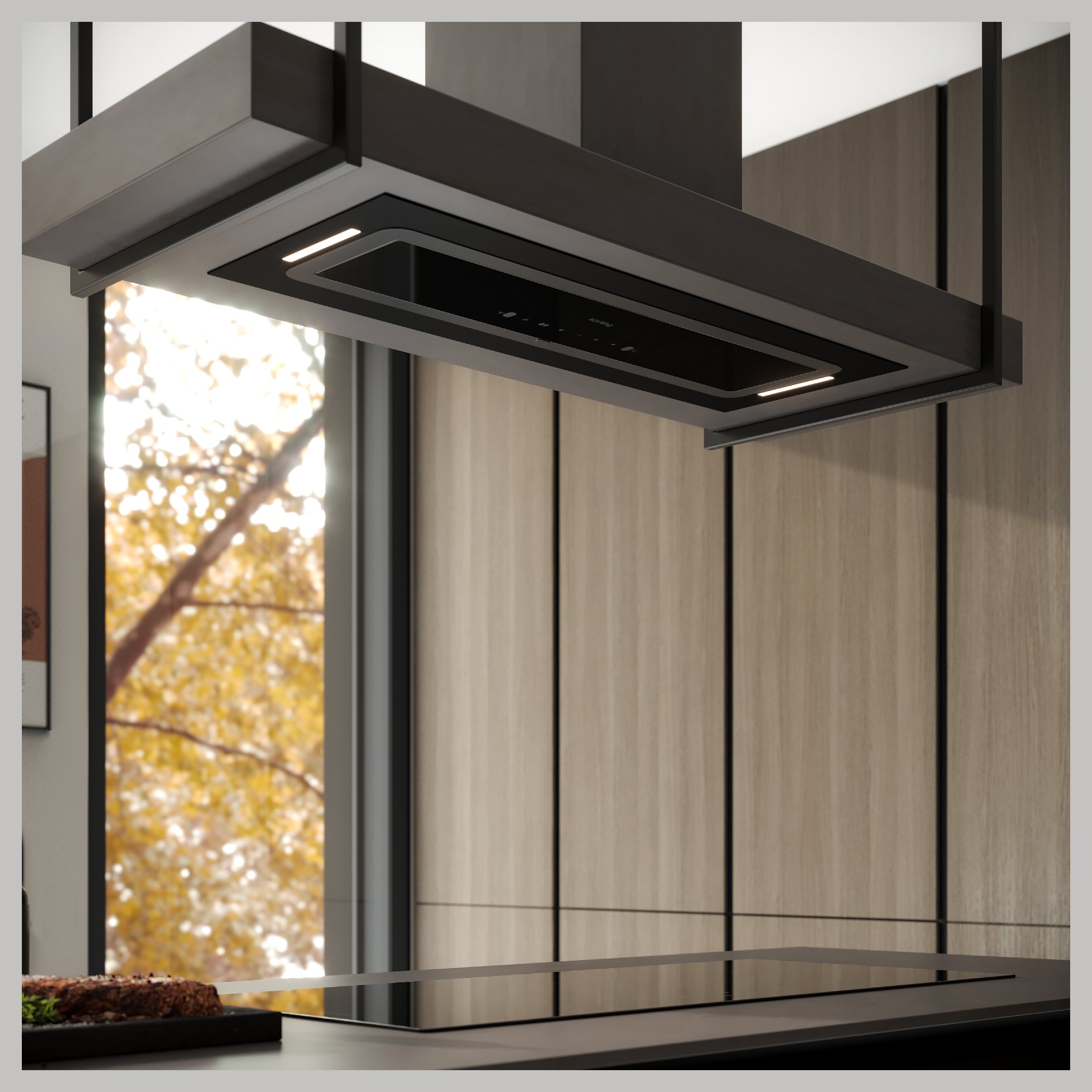 картинка Кухонная вытяжка Korting KHI 9099 ICGN  картинка Кухонная вытяжка Korting KHI 9099 ICGN