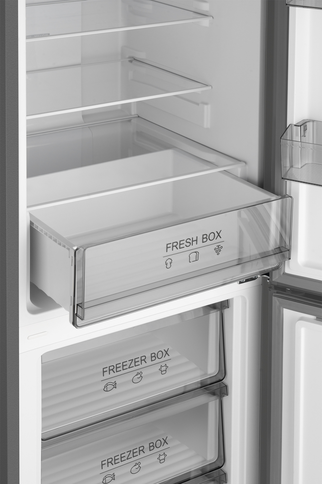 картинка Отдельностоящий холодильник Weissgauff WRK 185 Total NoFrost Inverter Inox 