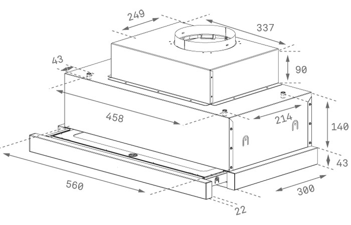 картинка Кухонная вытяжка Teka CNL 6815 PLUS SS  картинка Кухонная вытяжка Teka CNL 6815 PLUS SS