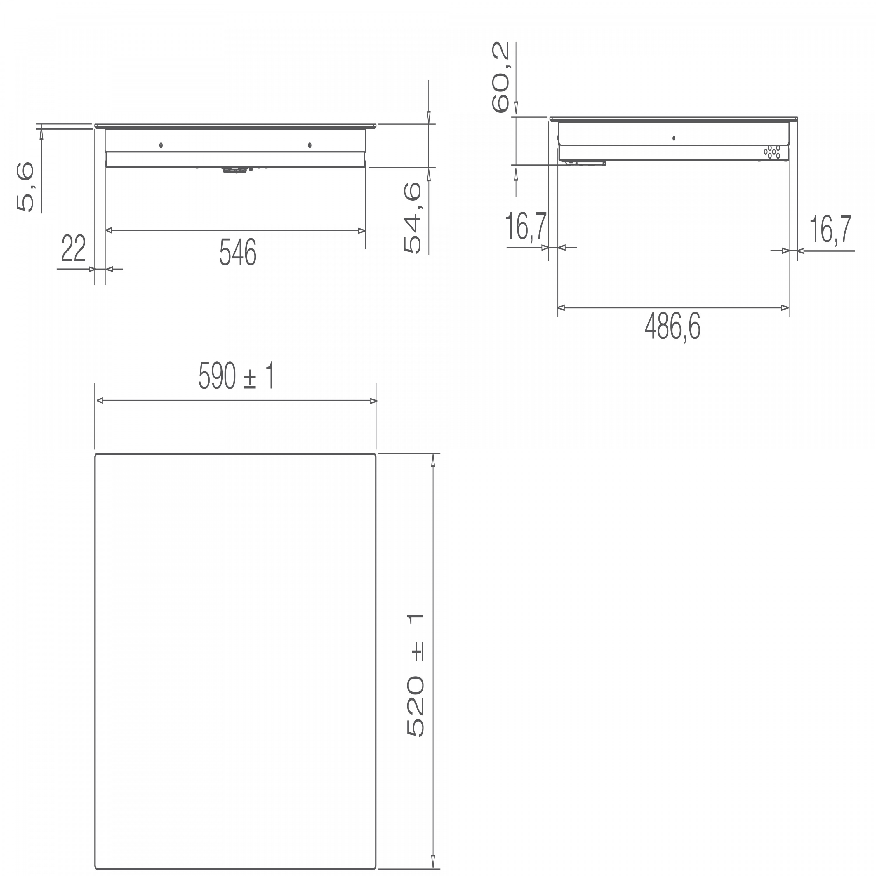 картинка Индукционная варочная панель Elica RATIO 604 BL 