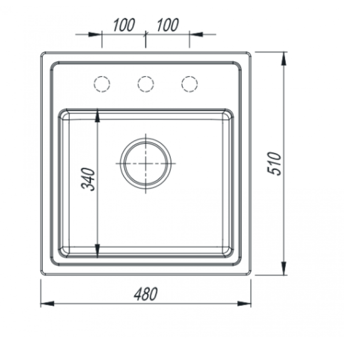картинка Мойка для кухни Florentina КОМБИ-480 